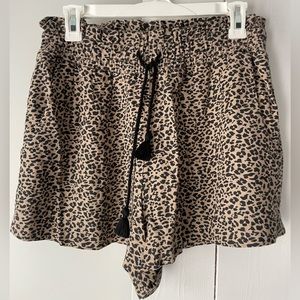 Abercrombie Linen Shorts, Cheetah